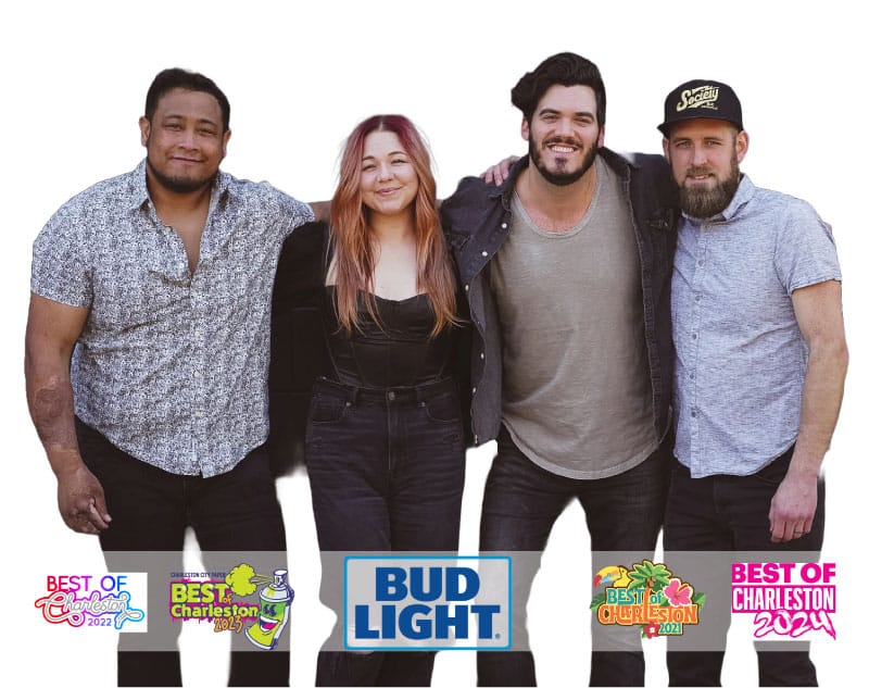 The Midnight City band members posing together, featured as the spotlight band for Charleston Wonderland 2025